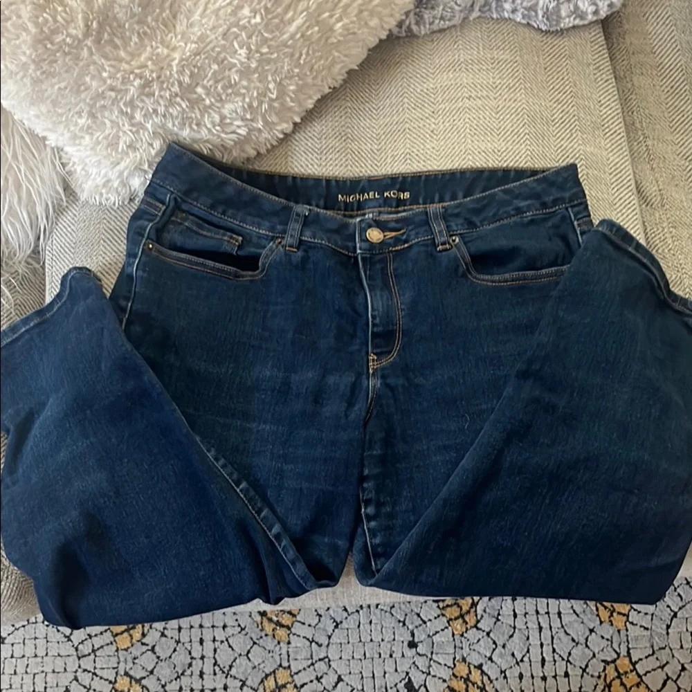 Michael Kors Blue Ankle & Cropped Jeans - Picture 2 of 5